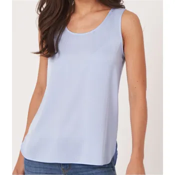 Repeat - Timeless basics hedvábný top sky 38 600001