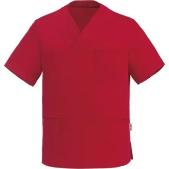Gastro oděv EGOchef Zdravotnická košile LEONARDO - Červená XXXL E-5500007C3XL