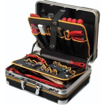 7438 Kufr na nářadí HDPE, vybavený 37 ks, Brinko