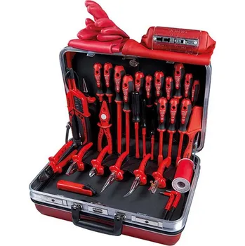 220136 Kufr na nářadí Leopard 1000 V, vybavený, 32 ks, Haupa