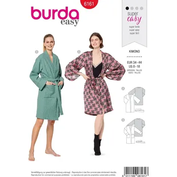 Burda 6161 střih kimono/župan