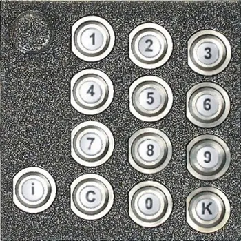 4FN 230 91.2/P Modul číselnice pro kódovou volbu KARAT 2-BUS s podsvitem bez zámku, antika stříbrná, Tesla Stropkov