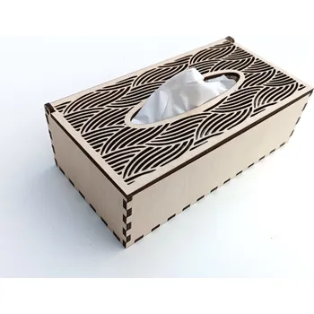 Dárková krabička MAJADESIGN Dřevěná krabička na kapesníky - WAVE