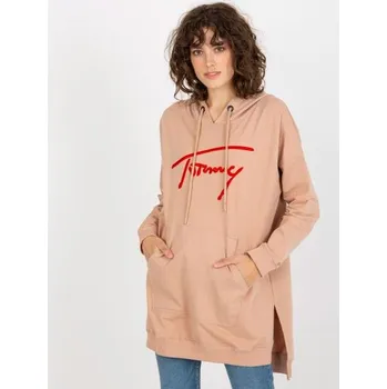 Dámská mikina Dámská mikina s kapucí a nápisem ALYS béžová