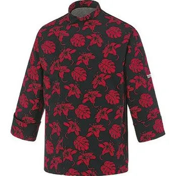 Gastro oděv Kuchařský rondon EGOchef Ibišek100% bavlna - dlouhý rukáv 4XL E-2029140A4XL