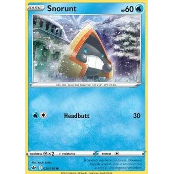 Karetní hra Pokémon CRE 035/198 Snorunt - Chilling Reign Stav: Near Mint, Verze: REVERSE HOLO