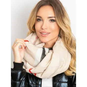 Šátek Dámský šátek se střapci GRANT světle béžový