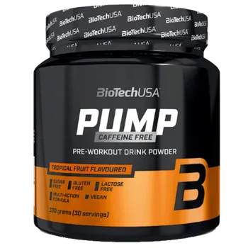 Anabolizér BiotechUSA Pump Caffeine Free 330g - tropické ovoce