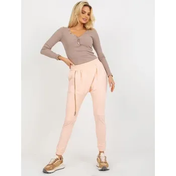 Dámské tepláky se zipem MONROE broskové