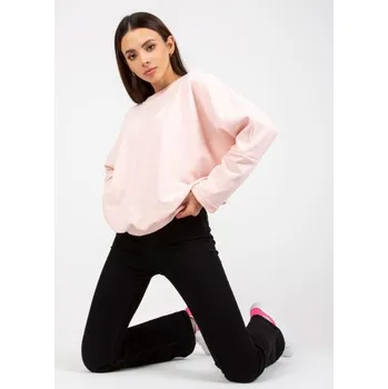 Dámská mikina Dámská halenka oversize basic RUE PARIS světle růžová