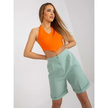 Dámské kraťasy Dámské šortky s kapsami ELEGANCE mátově zelené