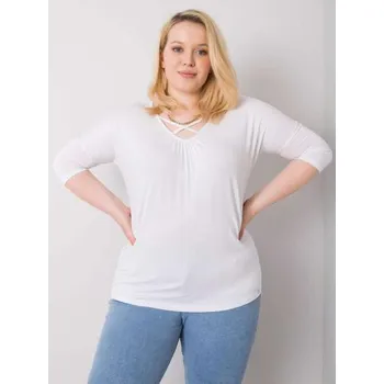 Dámská halenka Dámská halenka MARIEL plus size bílá