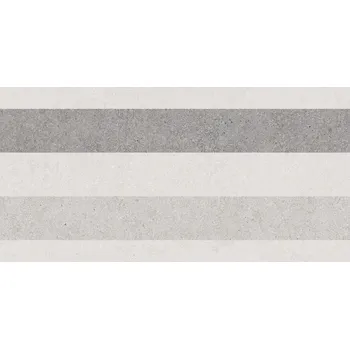 Obklad Block, WARV4780, dekor, 30 x 60 cm, světle šedá