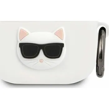 Karl Lagerfeld Case Karl Lagerfeld Klaca3silchwh Apple Airpods 3 Bílá/bílá silikonová chupeta