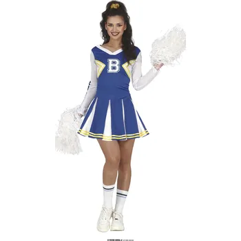 Karnevalový kostým Guirca Fiestas Španělsko Roztleskávačka modrá pro dospělé varianta: L 42/44