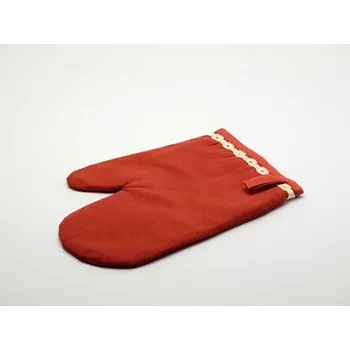 Chňapka - Uni červená - krajka