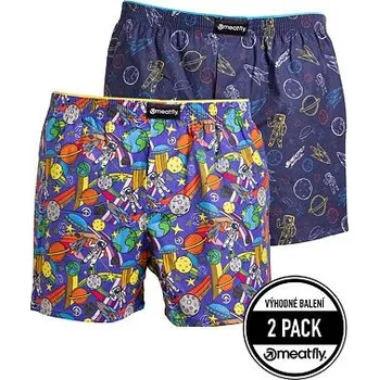 Trenýrky Meatfly pánské boxerky Agostino Cosmo | Modrá | Velikost XXL