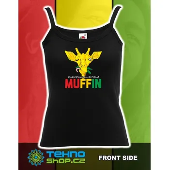 TEKNOSHOP Muffin 2015 Jaro dnb tílko s potiskem dámské XL červené