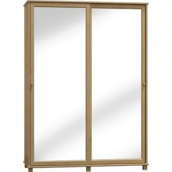 Nábytek ImportWorld Šatní skříň z masivu Mahulena s133 posuvné dveře (Barva dřeva: Olše)