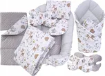 eliNeli Set do postýlky - 7dílná sada Lesní zvířátka s teepee