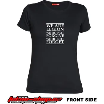 Dámské tričko TEKNOSHOP Anonymous Legion tekno tričko s potiskem dámské M žluté