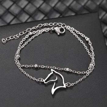 Náramek Ocelový náramek s koněm