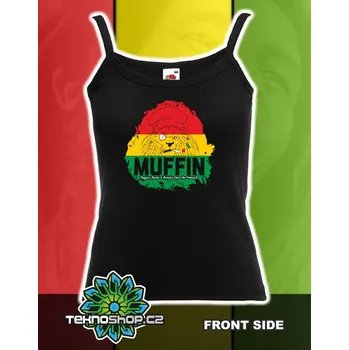 TEKNOSHOP Muffin 2016 Lev dnb tílko s potiskem dámské XL červené