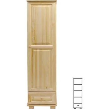 Šatní skříň ImportWorld Šatní skříň z masivu Roman police (Barva dřeva: Dub)