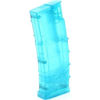 Airsoft 6mm Proshop Ruční rychlo-dobíječka (plnička) ve stylu PMAG na 450 kuliček - modrá