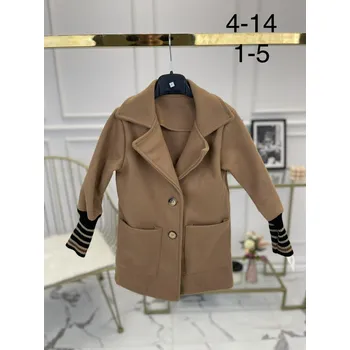 made in Italy Dívčí módní kabát 23206 béžová, rezavý barva: béžová, Rozměr: 122