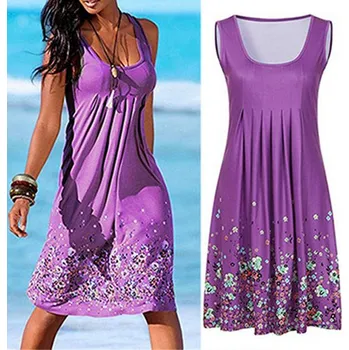 Dámské šaty Letní šaty, M-4XL Velikost: XL/2XL