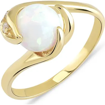 Prsten Lillian Vassago Jemný zlatý prsten s opálem LLV31-WOYR002 Velikost prstenu: 54