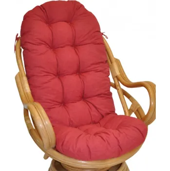 Podsedák Axin Trading s.r.o. Polstr na křeslo Swivel vínový melír