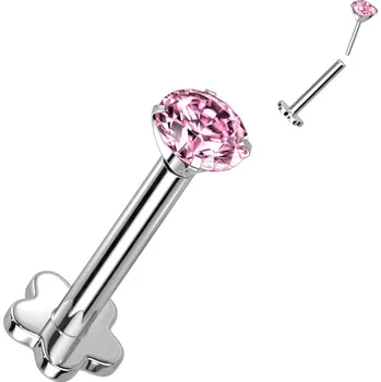 Piercing Šperky4U PUSH IN piercing do brady / ucha TITAN 1,2 x 8 mm - TIT1170-P