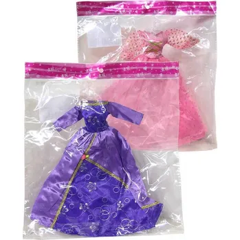 Panenka Šatičky plesové pro panenku na ramínku různé druhy v sáčku
