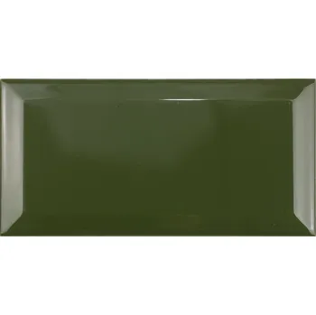 Dlažba Retro Wall, 19729, obkládačka, 10 x 20, Verde Botella Biselado
