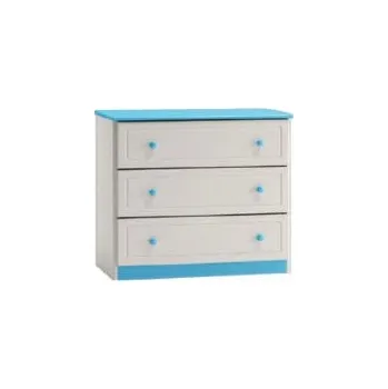 Nábytek ImportWorld Komoda 02 Line 80x78x47cm (Barva dřeva: Modrá)