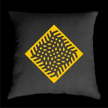 Dekorativní polštářek TEKNOSHOP OPTICAL ILLUSION tekno polštářek s potiskem modrý