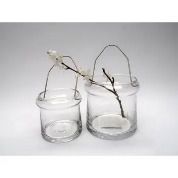 Sklenice Skleněný svícen nebo váza, Rozměr Malý