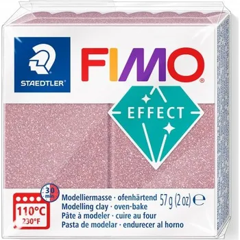 Modelovací hmota FIMO Staedtler FIMO GLITTER efekt 57 g RŮŽOVÁ ZLATÁ
