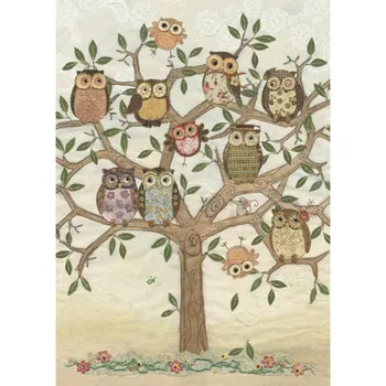 Luxusní přání BUG ART Sovy na stromě (Blahopřání s obálkou, sovička)