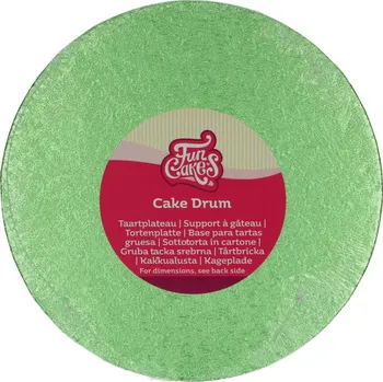 Dortová vyšší zelená podložka kruh 20cm