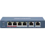 Hikvision DS-3E0106HP-E 5/3+1 PoE switch, 4x PoE, 1x uplink 10/100Mbps 311693