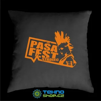 Dekorativní polštářek TEKNOSHOP Paša Fest tekno polštářek s potiskem zelený