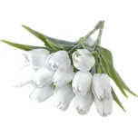 Umělé tulipány s listem 6 ks