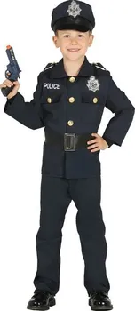Karnevalový kostým Fiestas Guirca Dětský kostým Policista s odznakem tmavě modrý