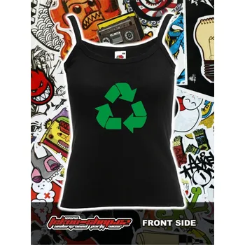 TEKNOSHOP Recyklace tekno tílko s potiskem dámské XL černé