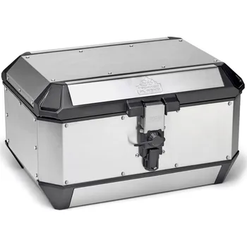 Zavazadlo na motocykl Ala56a stříbrný horní kufr givi trekker alaska celohliníkový (monokey topcase), objem 56 ltr.