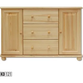 Ložnice ImportWorld Komoda Houston masiv v78 x š118 x h47 cm (Barva dřeva: Borovice)