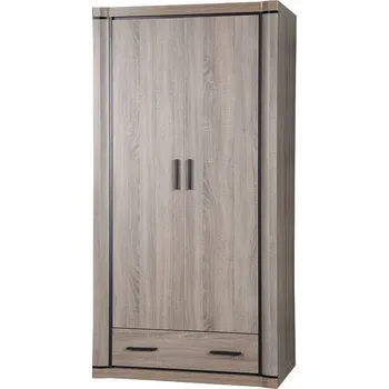 Šatní skříň Eoshop Skříň 2-dveřová LASAL L-20 (Barva dřeva: Dub lanýž)